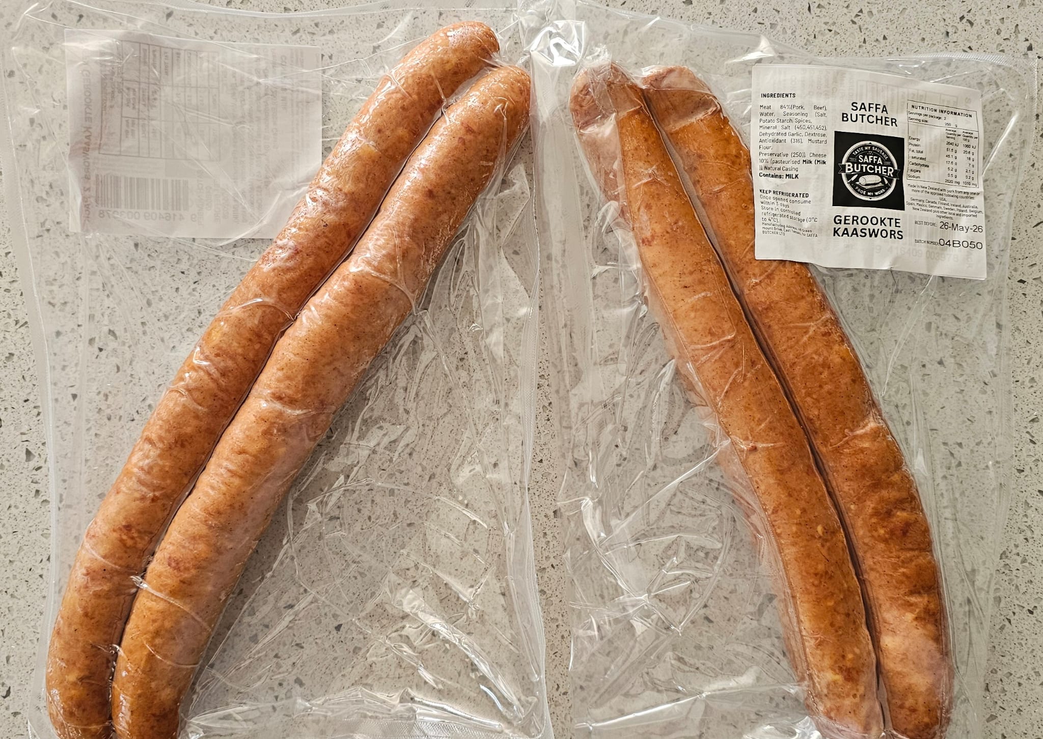 Gerookte Kaaswors (Smoked Cheese Wors)